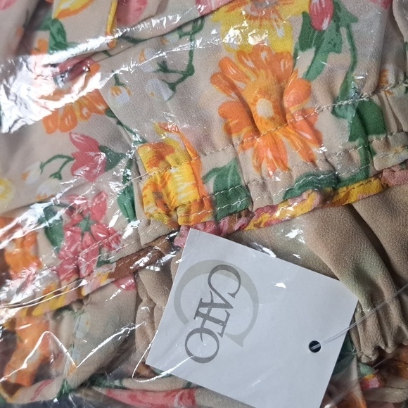 NWT PLUS SIZE BOHO MIXED PRINT  BLOUSE BY CATO - Picture 3 of 8